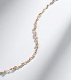 Anita Ko Shell By The Yard 18kt gold anklet with diamonds
