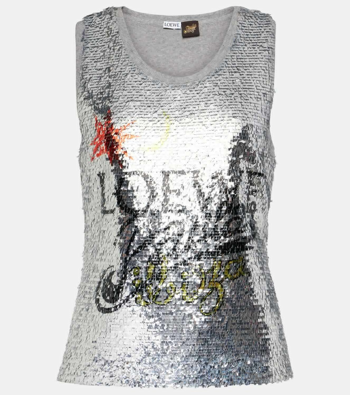 Loewe Paula's Ibiza logo sequined tank top Loewe Loewe Paula's Ibiza logo sequined tank top Loewe