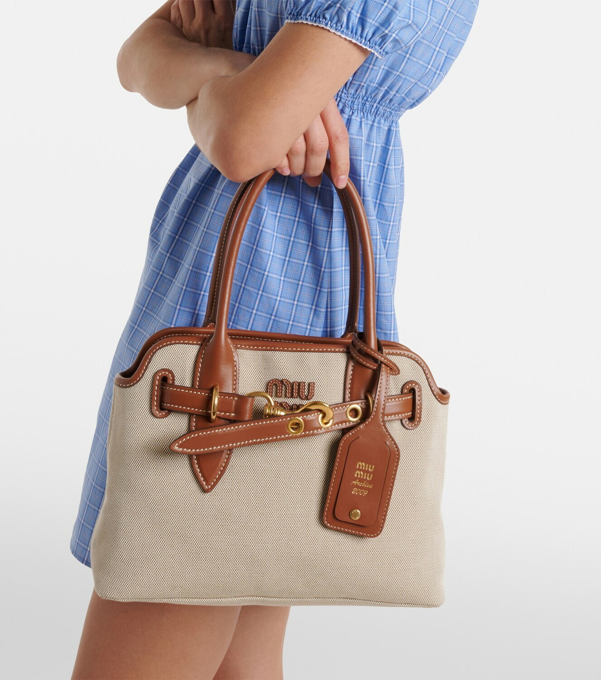 Miu Miu Aventure Small canvas tote bag