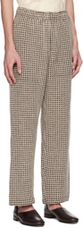 Bode Brown Duo Waffle Trousers