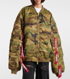 Vetements Camouflage bomber jacket