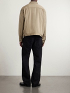 A.PRESSE - Silk and Cotton-Blend Piqué Jacket - Neutrals