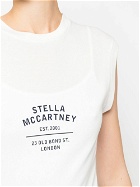 STELLA MCCARTNEY - Logo Sleeveless Cotton Top
