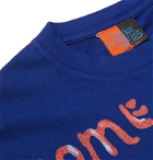 COME TEES - Printed Cotton-Jersey T-Shirt - Blue