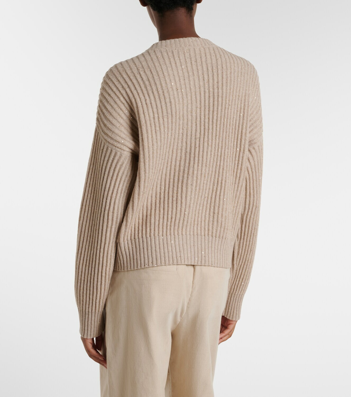 Brunello Cucinelli Ribbed-knit cashmere and wool-blend cardigan