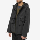 Uniform Bridge Men's Two Pocket Parka Jacket in Black