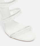 Rene Caovilla Chandelier embellished satin sandals
