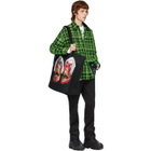 S.R. STUDIO. LA. CA. Green Open-Weave Check Oversized Shirt
