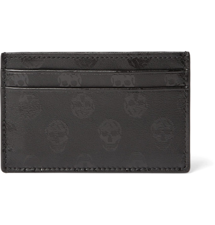 Photo: Alexander McQueen - Printed Leather Cardholder - Black