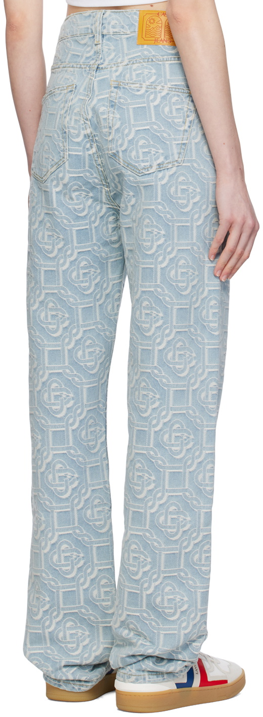 Casablanca Blue Straight Jeans Casablanca