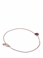 DODO - 9kt Heart Synthetic Ruby Bracelet