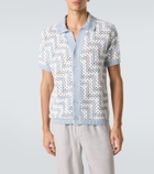Frescobol Carioca Pinto crochet cotton cardigan