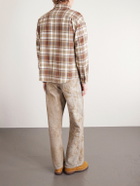 Visvim - Lumber Checked Wool and Linen-Blend Twill Shirt - Brown