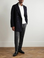 Incotex - Tapered Pleated Wool and Cashmere-Blend Trousers - Gray