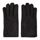 RRL Black Leather Officers Gloves