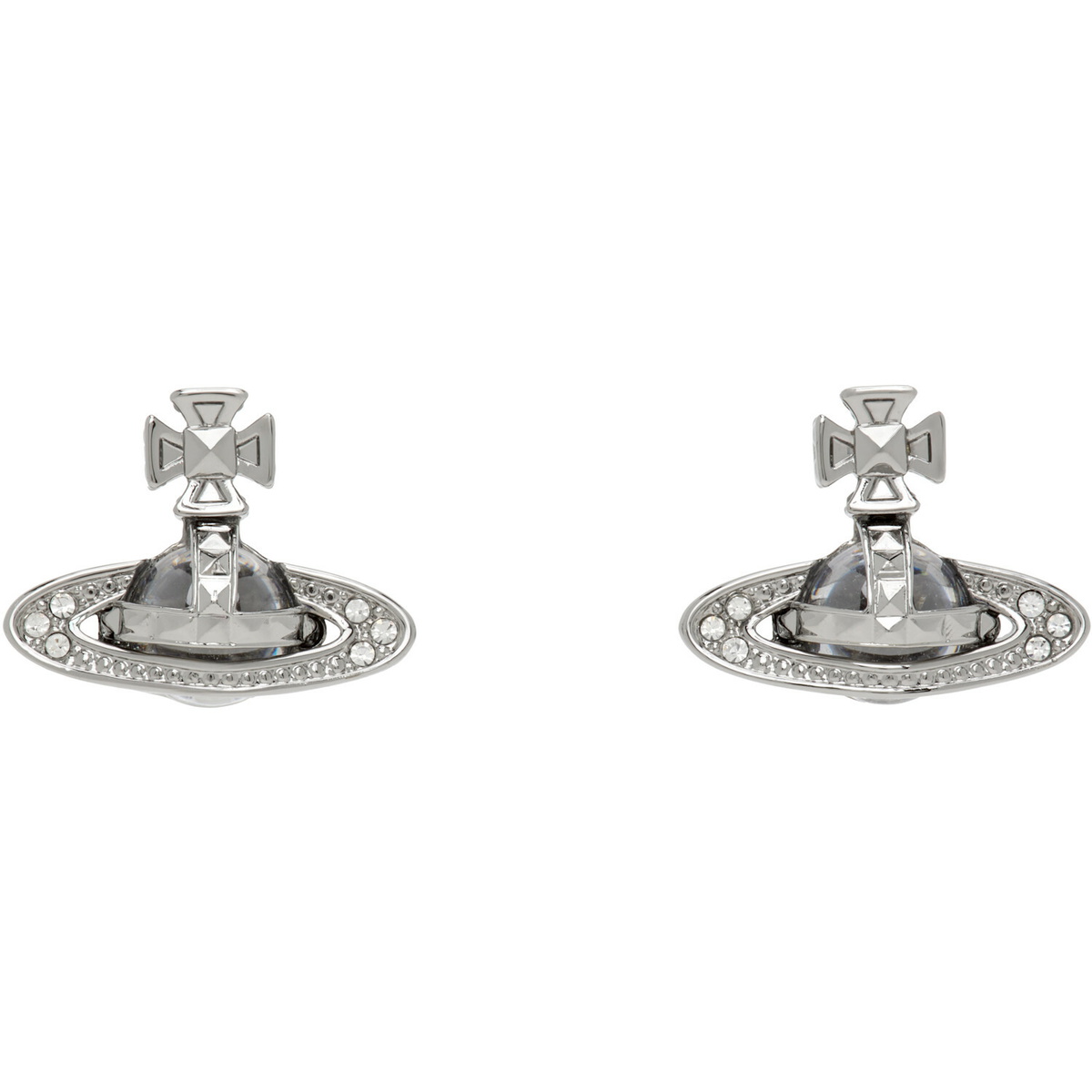 Vivienne Westwood Silver & Black Artemis Ring Vivienne Westwood