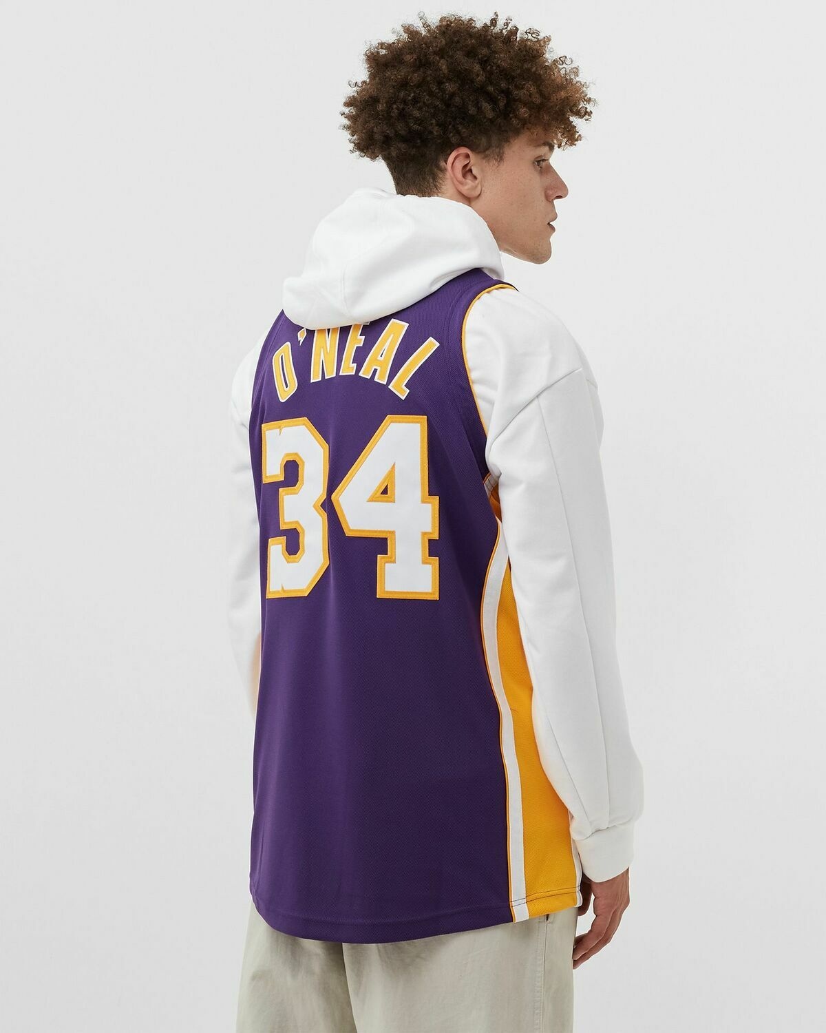 Mitchell & Ness Nba Authentic Finals Jersey Los Angeles Lakers 2001 02 Shaquille O'neal #34 Purple - Mens - Jerseys