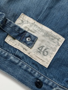 KAPITAL - Thunderbird Panelled Denim Blouson Jacket - Blue