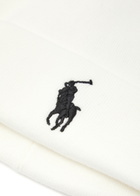 Polo Ralph Lauren Logo-embroidered Cotton Beanie - Cream - One Size