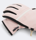 Bogner Hilla leather-trimmed ski gloves