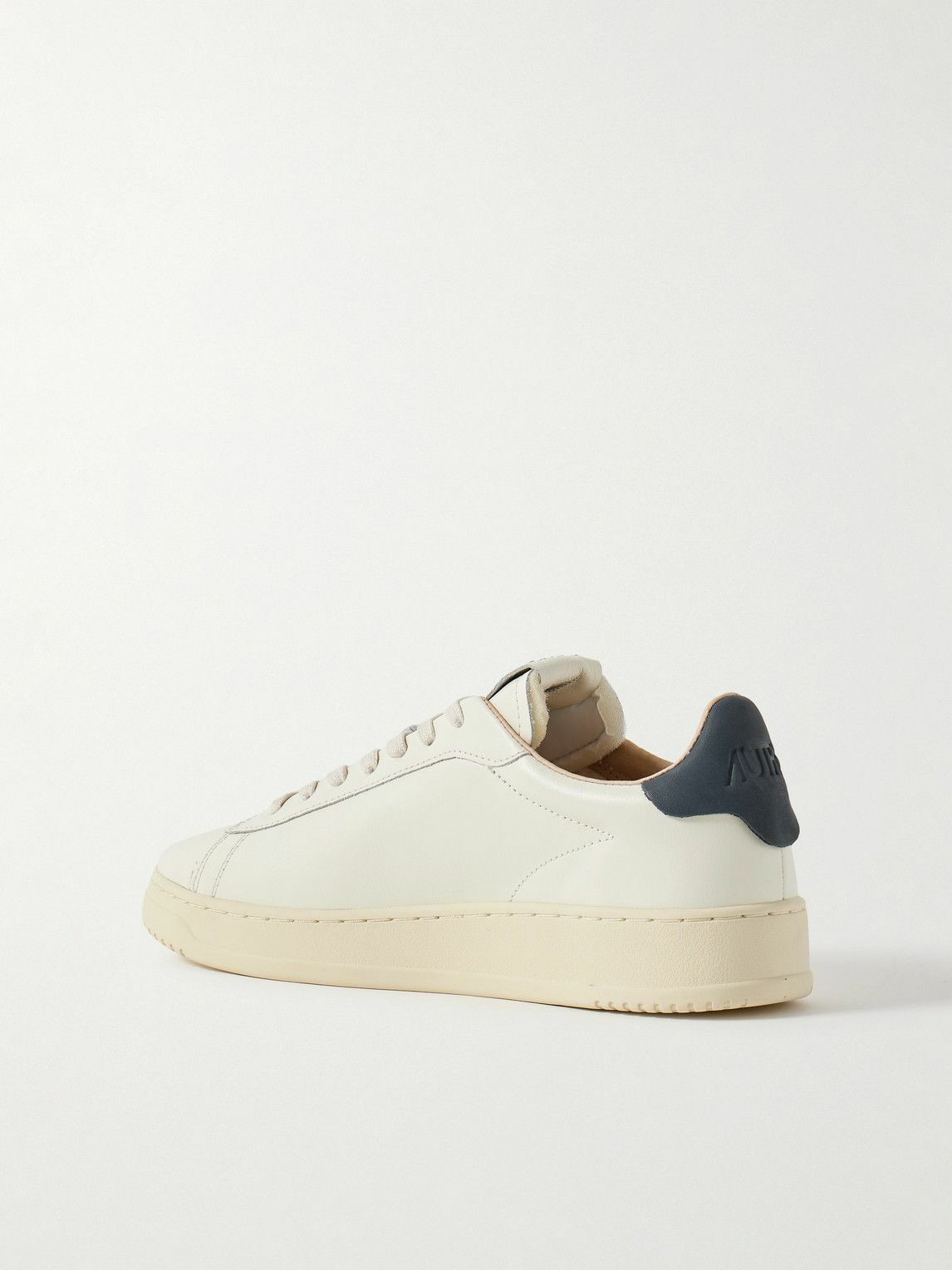 Autry - Dallas Nubuck-Trimmed Leather Sneakers - White