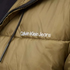 Calvin Klein Men's Logo Tape Down Jacket in Burnt Olive