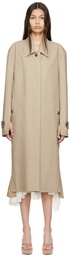 Commission Beige Cotton Trench Coat