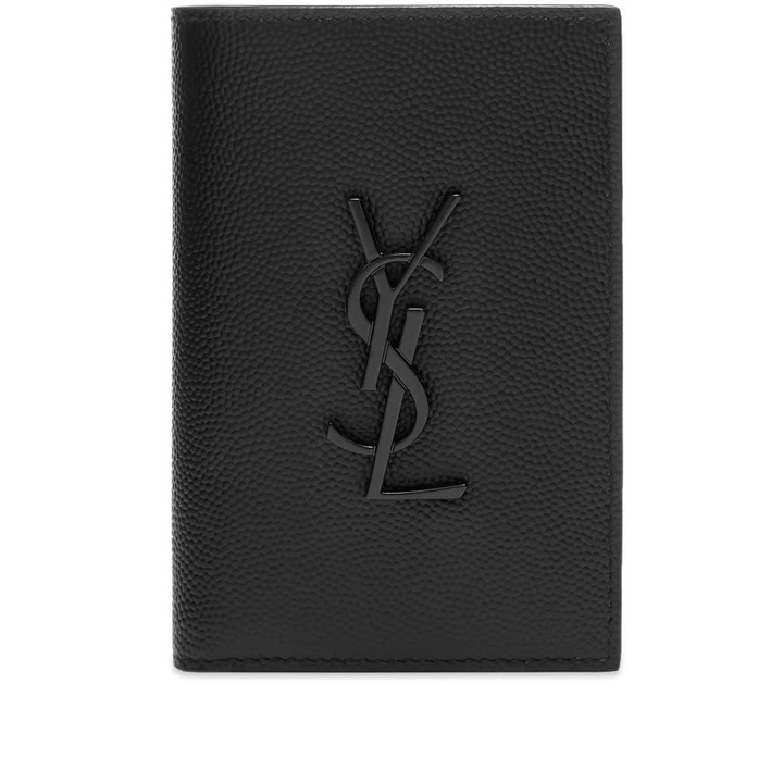 Photo: Saint Laurent YSL Metal Logo Credit Card Wallet