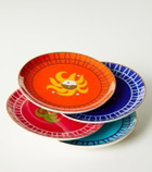 Jonathan Adler Playa set of 4 porcelain side plates