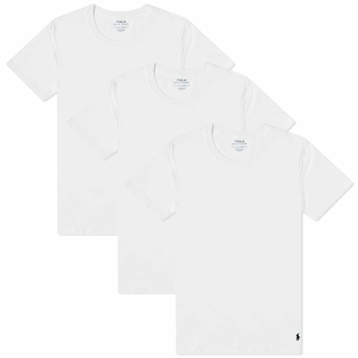 Photo: Polo Ralph Lauren Men's Crew Base Layer T-Shirt - 3 Pack in White