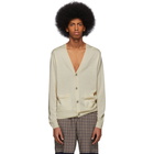 Dries Van Noten Beige Merino Nagano Cardigan