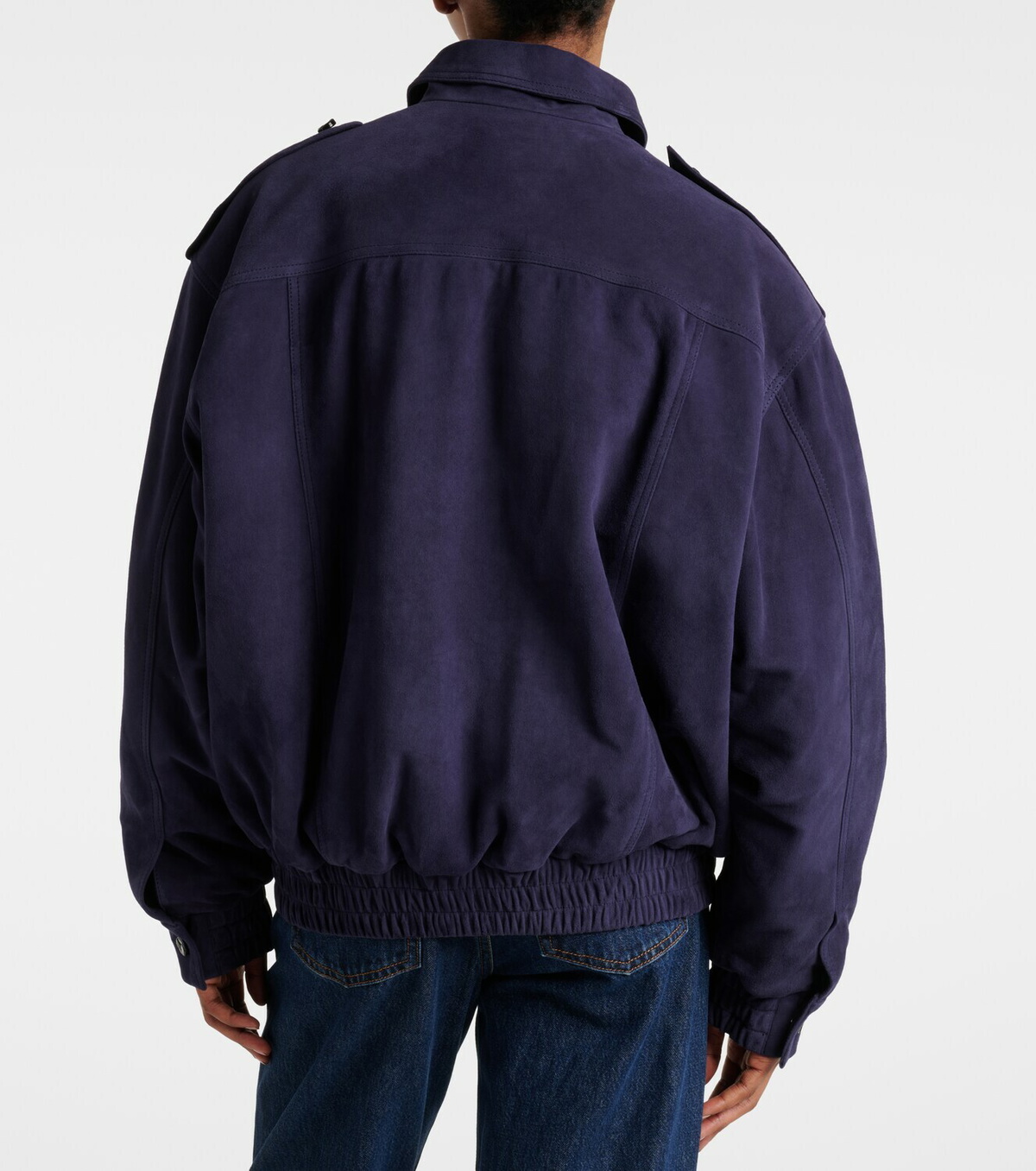 Blazé Milano Viva Charlie suede bomber jacket
