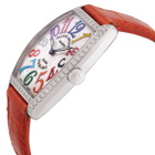 Franck Muller Cintree Curvex Quartz Diamond White Dial Unisex Watch 2852 QZ D 1R COL DR AC