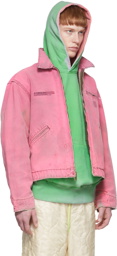 NotSoNormal Pink Dad's Denim Jacket