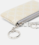 Gucci GG leather-trimmed pouch