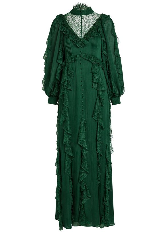 Alice + Olivia Mahogany Pleated Satin Maxi Dress Blue Alice + Olivia Alice + Olivia Mahogany Pleated Satin Maxi Dress Blue Alice + Olivia