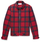 John Elliott - Checked Wool-Blend Blouson Jacket - Red
