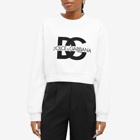 Dolce & Gabbana Women's Large Logo Sweatshirt in White