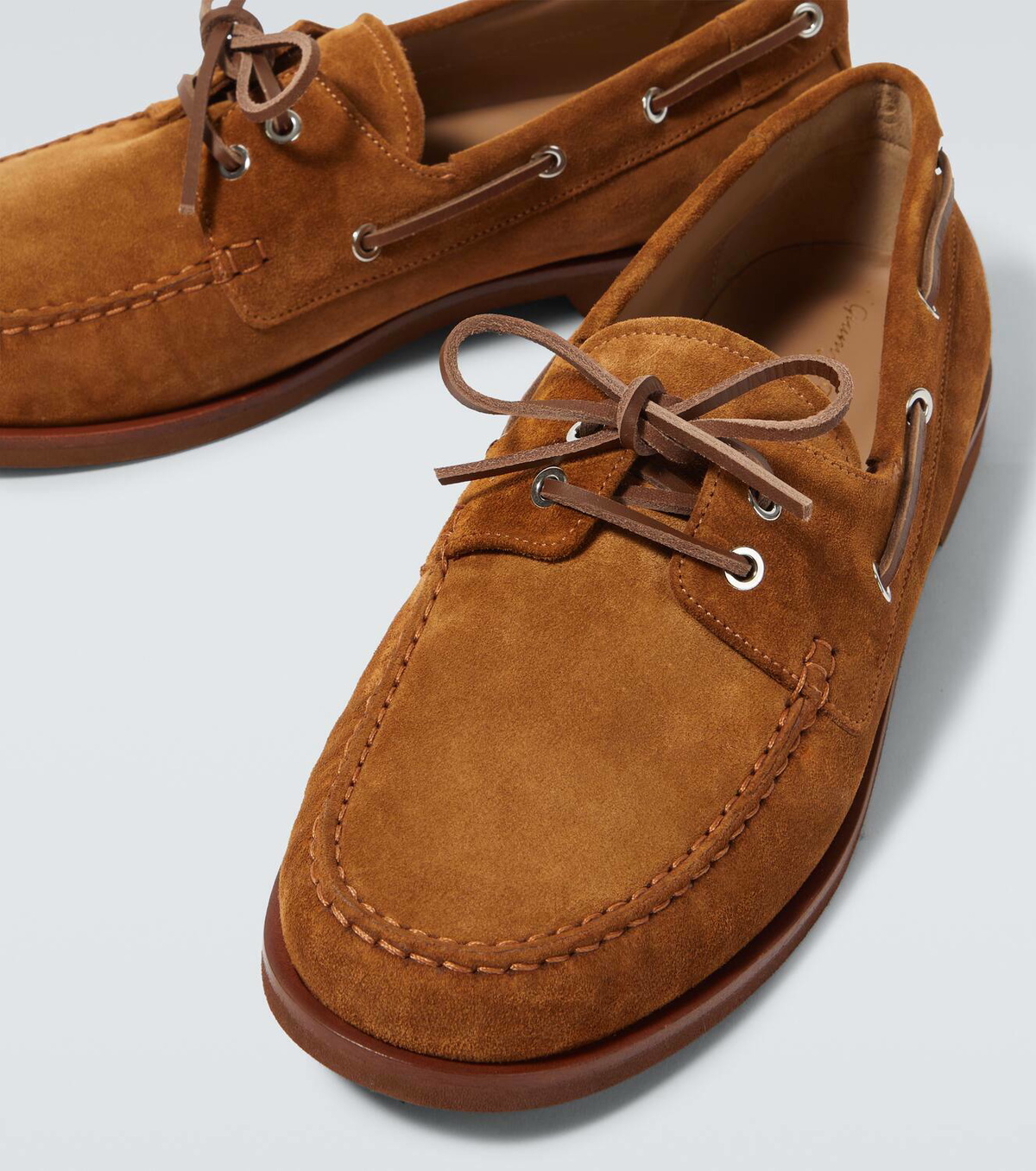 Gianvito Rossi Vandé suede boat shoes