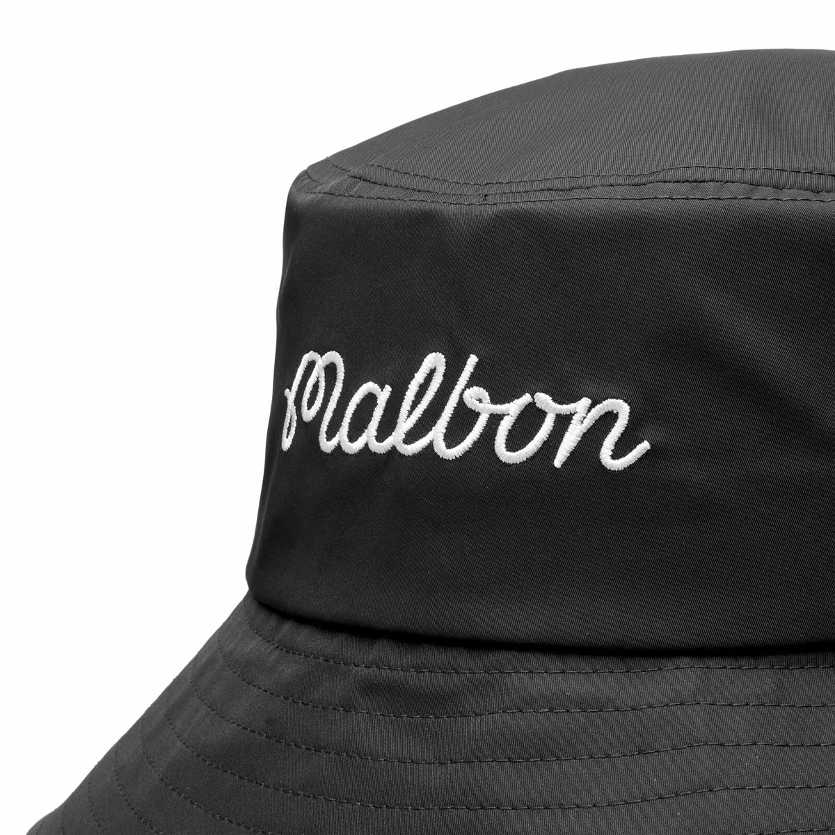 Malbon Men's Logo Bucket Hat in Black