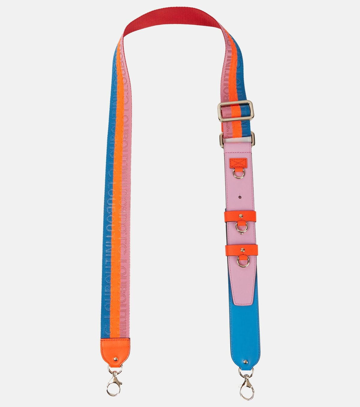【Christian Louboutin】 Leather-trimmed shoulder strap Christian Louboutin - Leather-trimmed shoulder strap