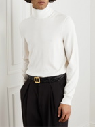 TOM FORD - Cashmere and Silk-Blend Rollneck Sweater - White