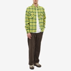 Billionaire Boys Club Men's Check Overshirt in Yellow