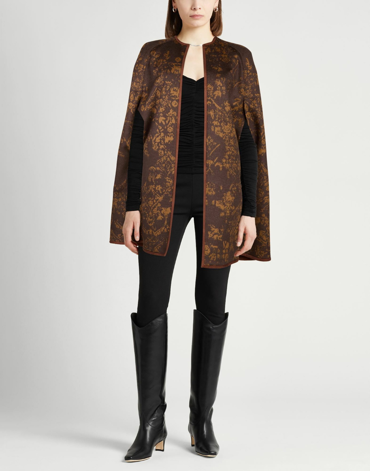 Drumohr Womens Cape Dark in Brown