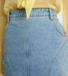 Nina Ricci Denim midi skirt