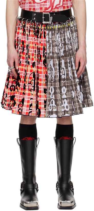Photo: Chopova Lowena Gray & Red Penstemon Skirt