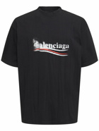 BALENCIAGA - Political Stencil Logo Cotton T-shirt