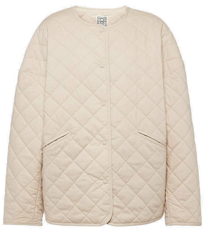 Photo: Toteme Quilted single-breasted cotton jacket