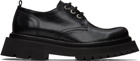 AMI Alexandre Mattiussi Black Round-Toe Derbys