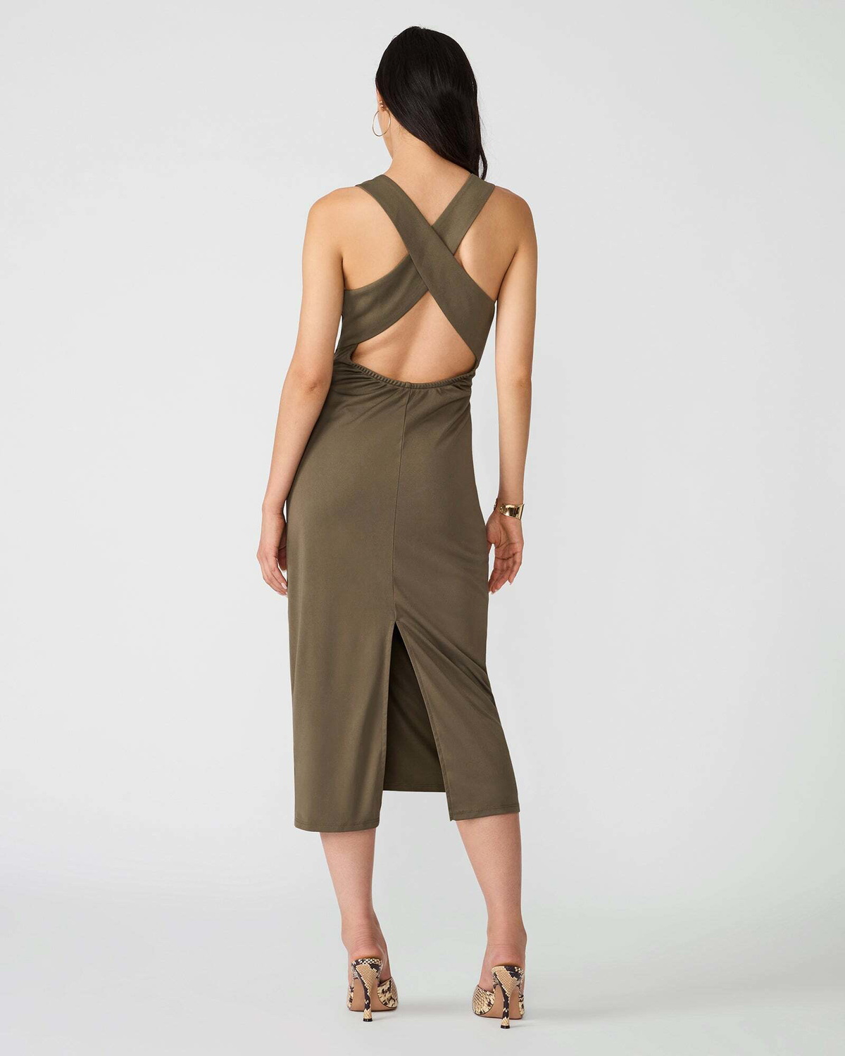 Steve Madden Isabelle Dress in Olive